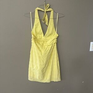BCBGMaxAzria Lemon Backless Dress